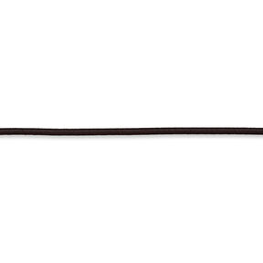 Elastic cord [Ø 3 mm] – black brown, 