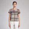 Blurred Check Blouse Fabric – pearl grey,  thumbnail number 5