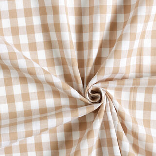 Cotton Vichy - 1 cm – light brown, 