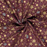 Cotton Poplin Large Stars – merlot/gold,  thumbnail number 3