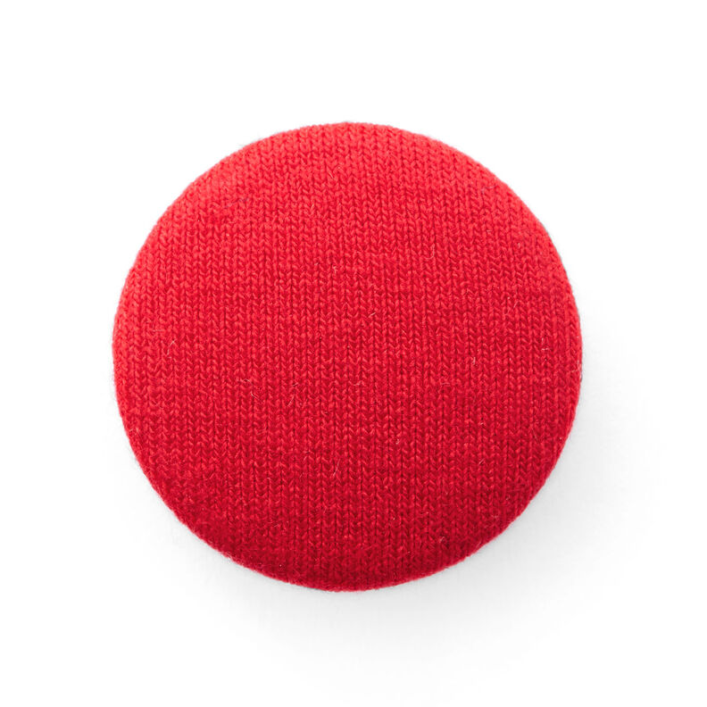 Covered button, Viscose Jersey Medium – chili,  image number 1