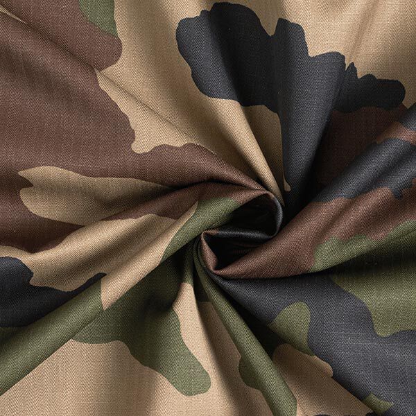 camouflage trouser fabric – khaki,  image number 3