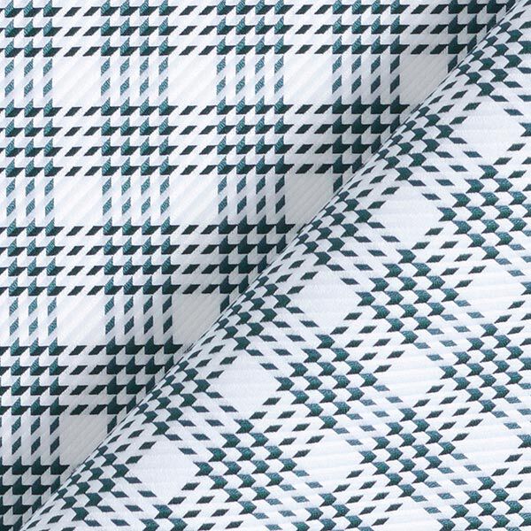Blouse fabric, shepherd’s check – white/anthracite,  image number 4