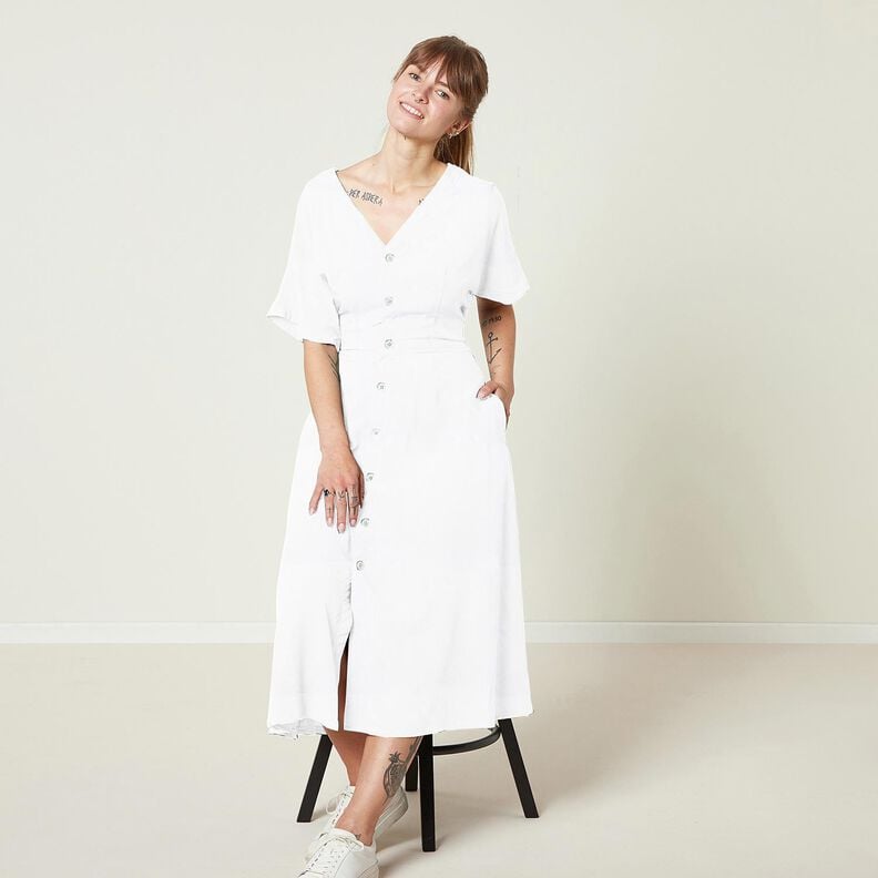 Viscose Stretch Plain – white,  image number 8