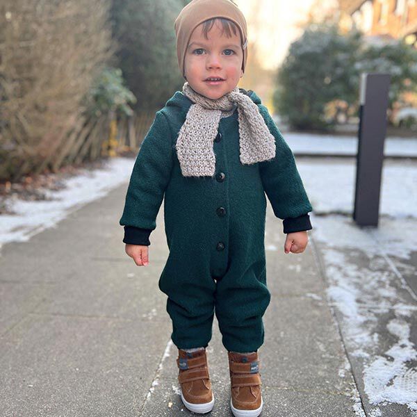 Fulled woollen loden – petrol,  image number 5