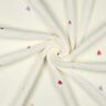 Teddy Fur embroidered hearts | Poppy Fabrics – ivory/rosé,  thumbnail number 3