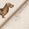 Half Panama Decor Fabric Dachshund – natural,  thumbnail number 4