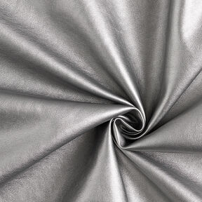 Imitation Leather Metallic Shine – antique silver metallic, 