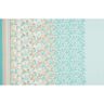 Viscose Voile Paisley floral border design – blue,  thumbnail number 1
