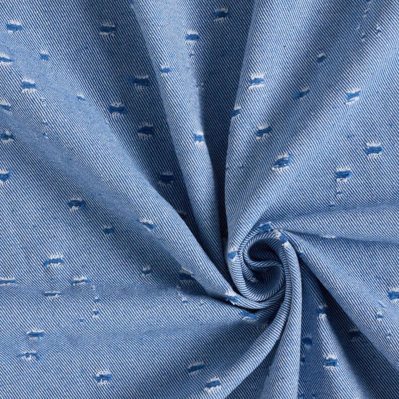 Denim cotton mix distressed look – royal blue,  image number 1