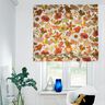 Decor Fabric Panama colourful flowers – cream/terracotta,  thumbnail number 6