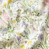 Decor Fabric Half Panama bunnies in a flower meadow – ivory/light pink,  thumbnail number 2