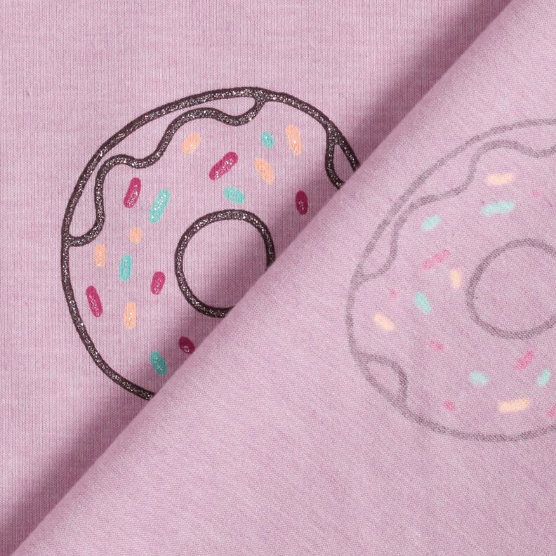 Cotton Jersey Glittery donuts | by Poppy – pastel violet,  image number 4