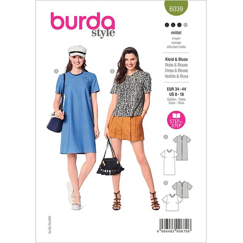 dress / blouse | Burda 6039 | 34-44,  image number 1