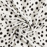 Irregular dots viscose fabric – white/black,  thumbnail number 3