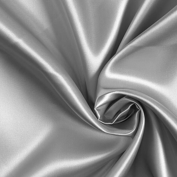 Polyester Satin – silver metallic,  image number 1