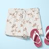 Cotton Jersey Leafy Vines – ivory/light brown,  thumbnail number 5