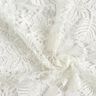 Lace with sequins and scalloped edge – white,  thumbnail number 3