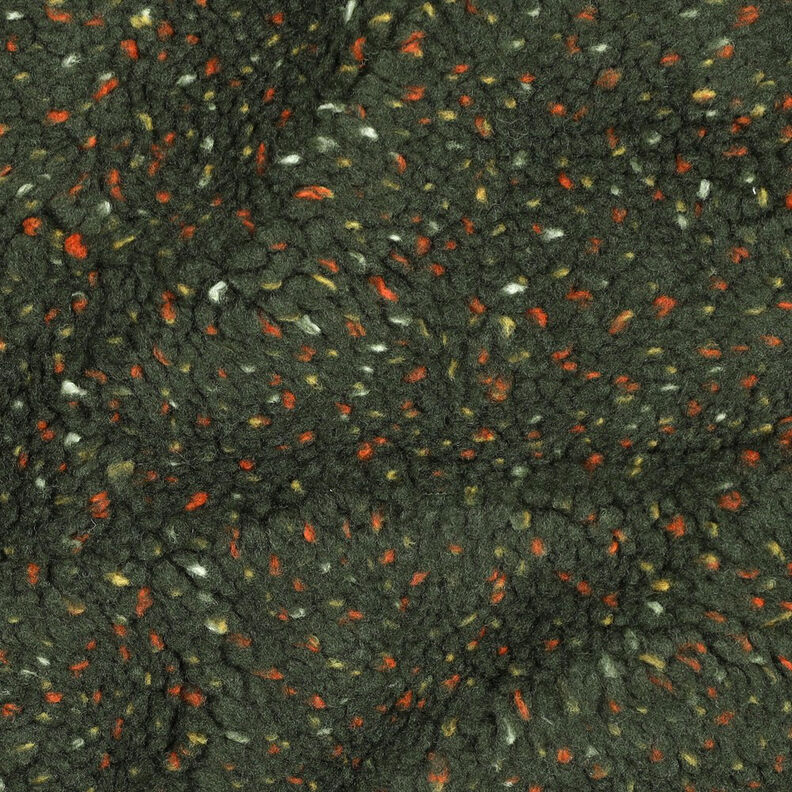 Teddy Fur Tweed Mottled | Poppy Fabrics – dark green, image number 2