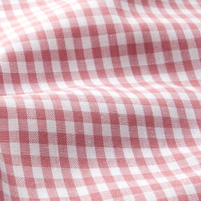 Cotton Vichy check 0,5 cm – dusky pink/white, 