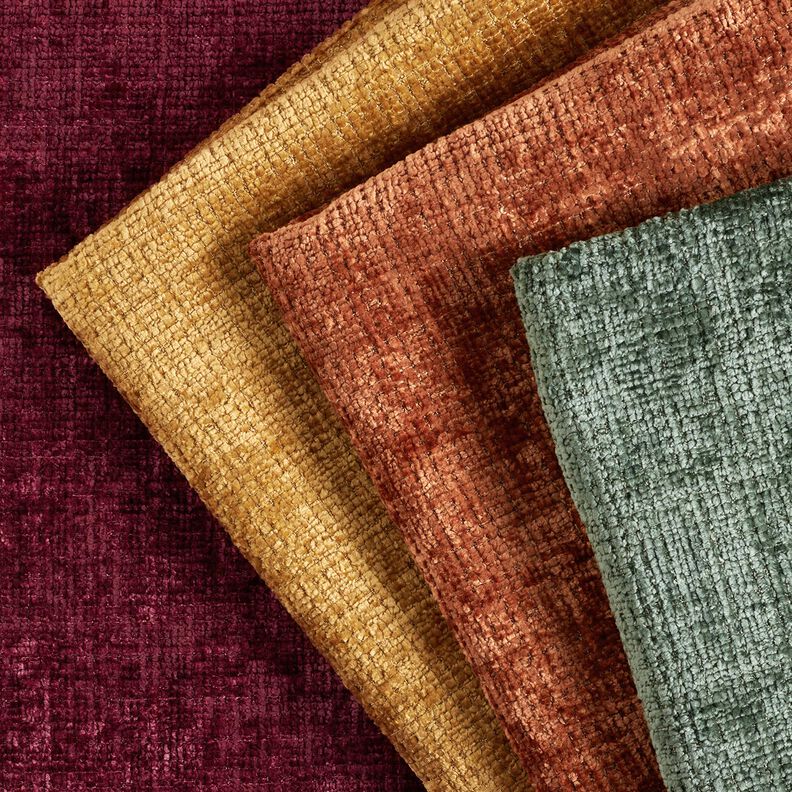 Upholstery Fabric Chenille Plain – bronze,  image number 4