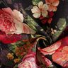 Decor Fabric Tapestry Fabric floral bouquets – black/terracotta,  thumbnail number 3