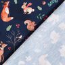 Cotton Jersey Animals in autumn Digital Print  – midnight blue,  thumbnail number 4