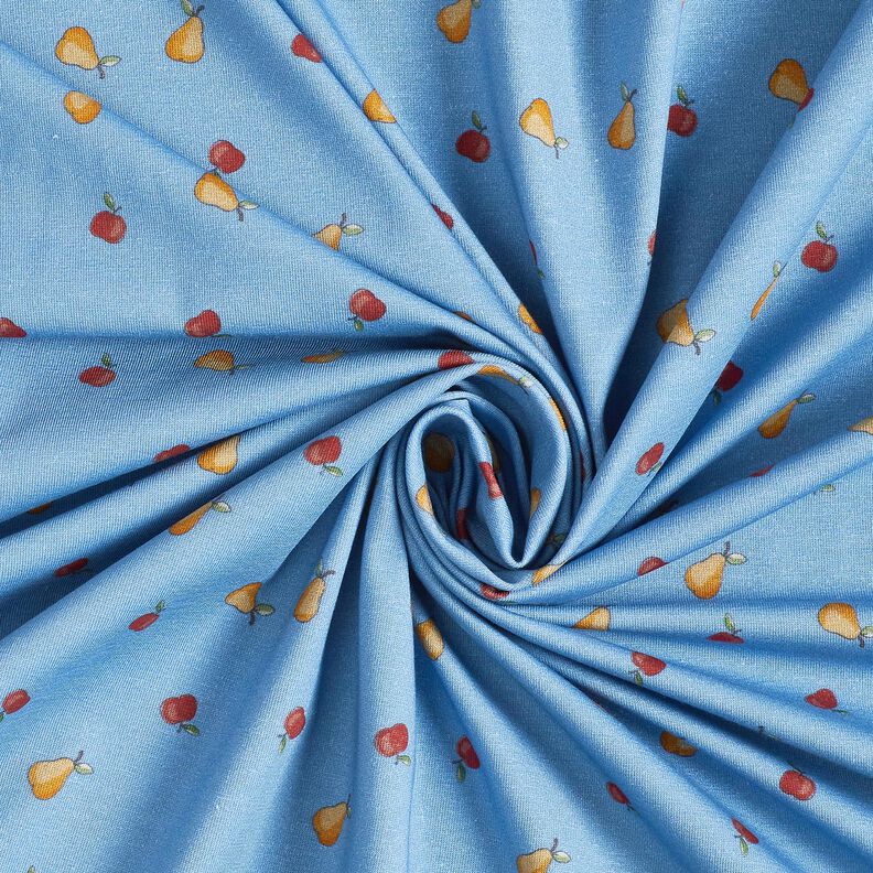 Cotton Jersey Apples and pears – denim blue,  image number 3