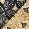 Decor Fabric Jacquard small fans – black/gold,  thumbnail number 5