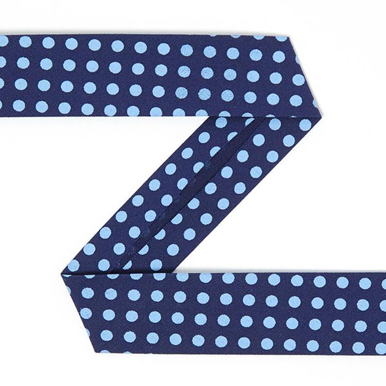 Dotty Bias Tape (20 mm) 3 – navy,  image number 1