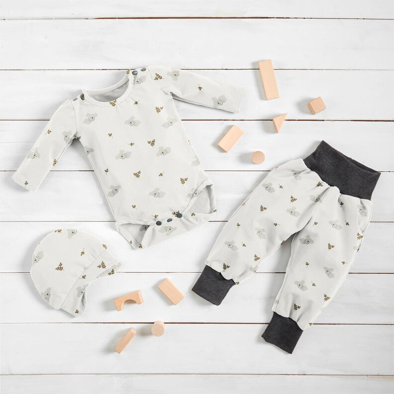 Cotton Jersey tired koalas – offwhite,  image number 6