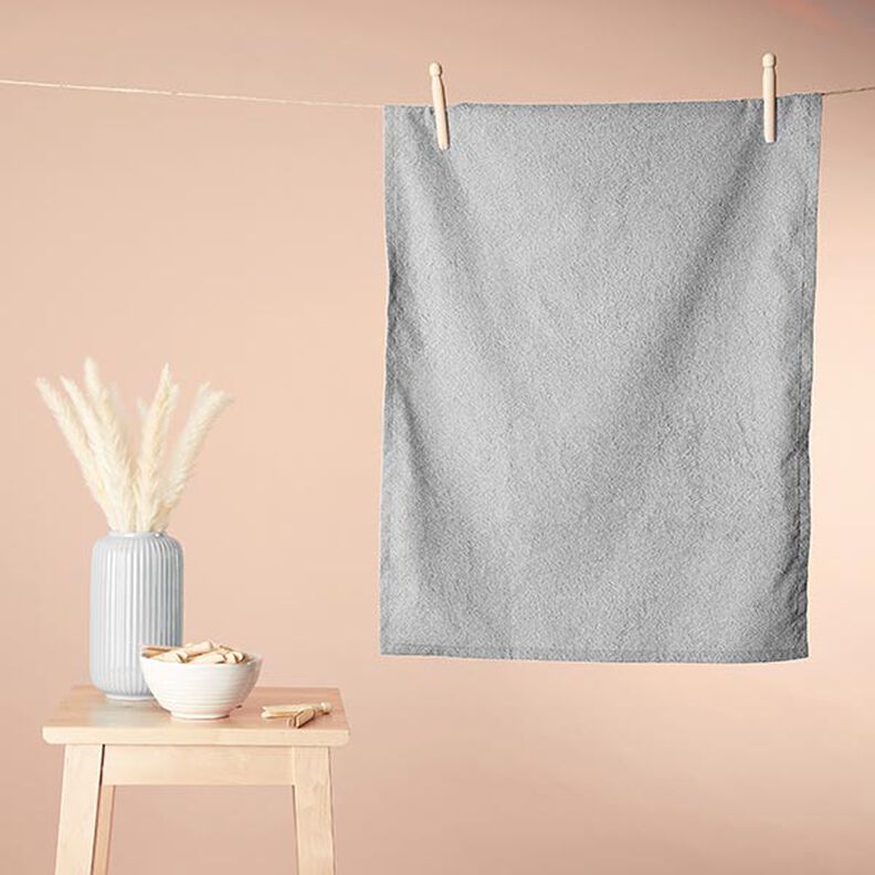 Towelling Fabric – light grey,  image number 7