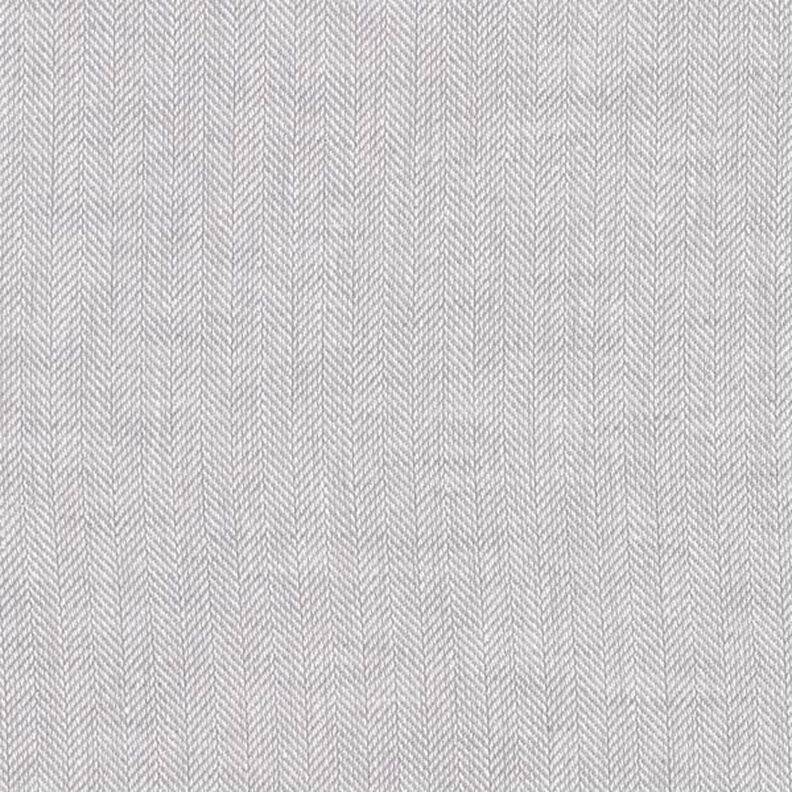 Herringbone Linen Cotton Blend – light grey,  image number 1