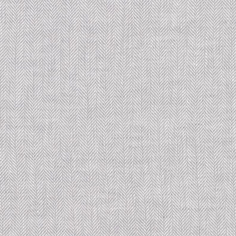 Herringbone Linen Cotton Blend – light grey,  image number 1