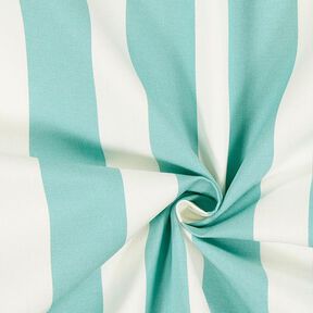 Outdoor Fabric Acrisol Listado – offwhite/turquoise, 
