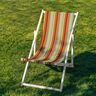 Outdoor Deckchair fabric Longitudinal stripes 44 cm – terracotta/orange,  thumbnail number 4