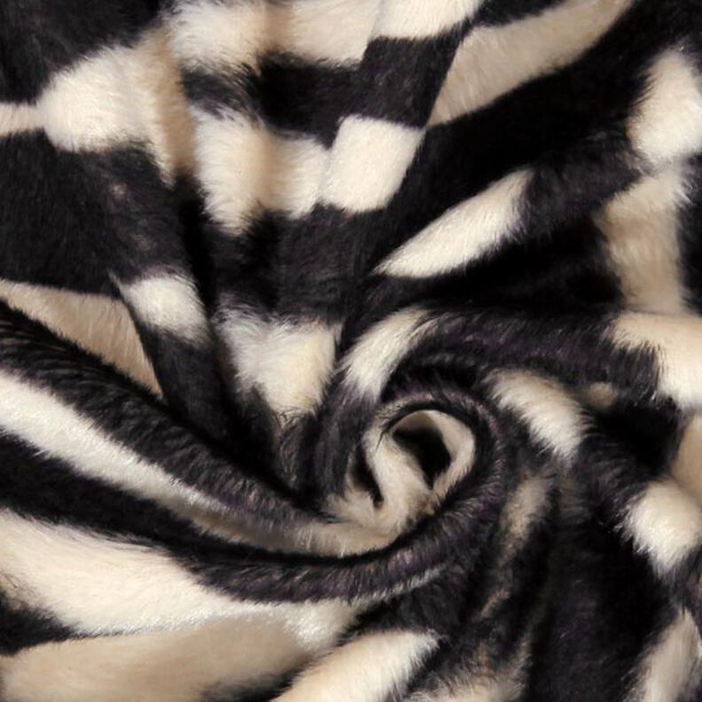 Imitation fur zebra – cream/black,  image number 2