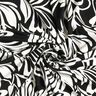 Viscose Jersey abstract flowers – black/ivory,  thumbnail number 3