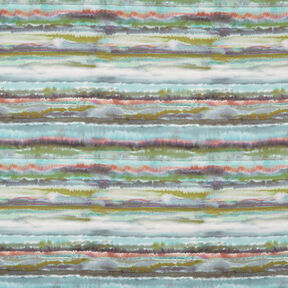watercolour stripes softshell fabric – terracotta, 