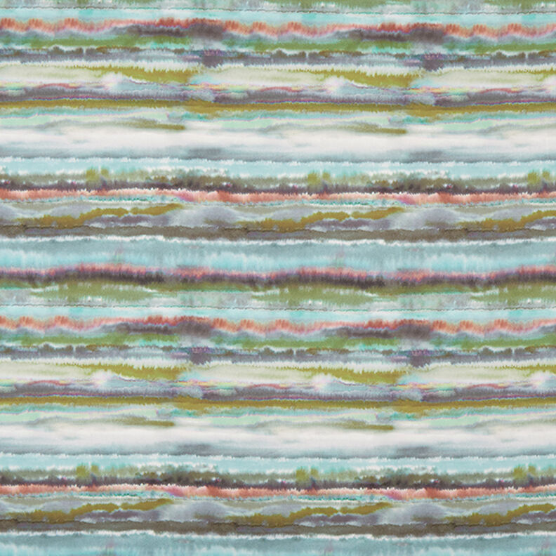 watercolour stripes softshell fabric – terracotta,  image number 1