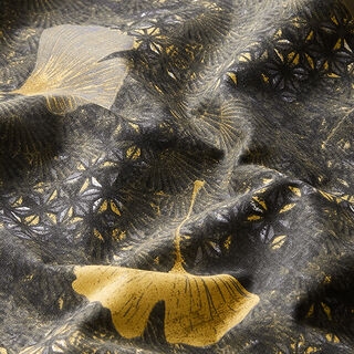 Cotton Cretonne Ginkgo – mustard, 