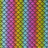 Foil Jersey Mermaid-scales rainbow – black/colour mix,  thumbnail number 1