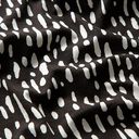 Viscose jersey, droplet dots – black/white, 