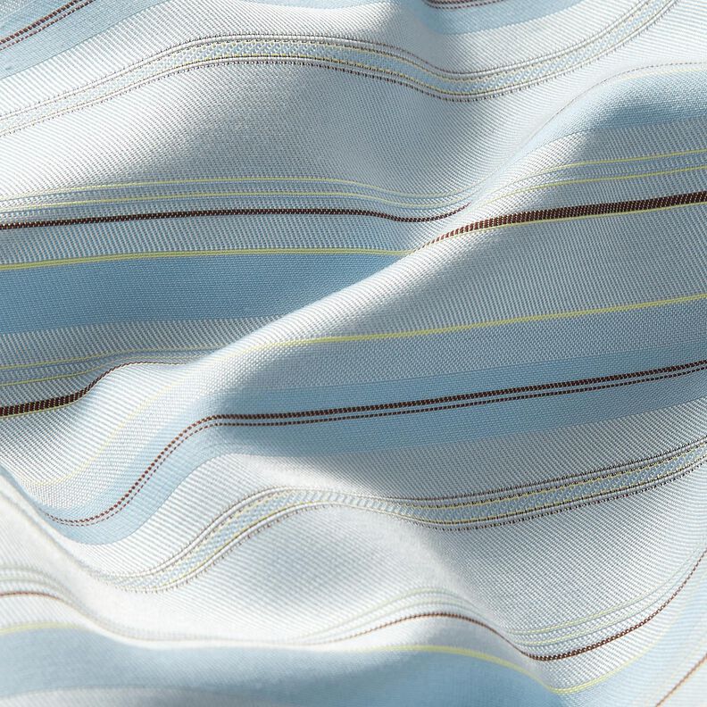 Stripes cotton viscose blend – silver blue,  image number 2