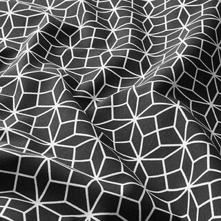 Decor Fabric Canvas Kaleidoscope – black/white, 