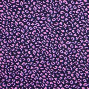 Coated Cotton abstract Leo | Poppy Fabrics – midnight blue/pink, 