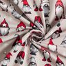 French Terry Christmas elves – light taupe,  thumbnail number 3