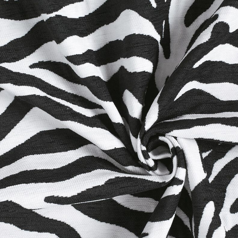 Upholstery Fabric Jacquard Zebra – white/black, image number 3
