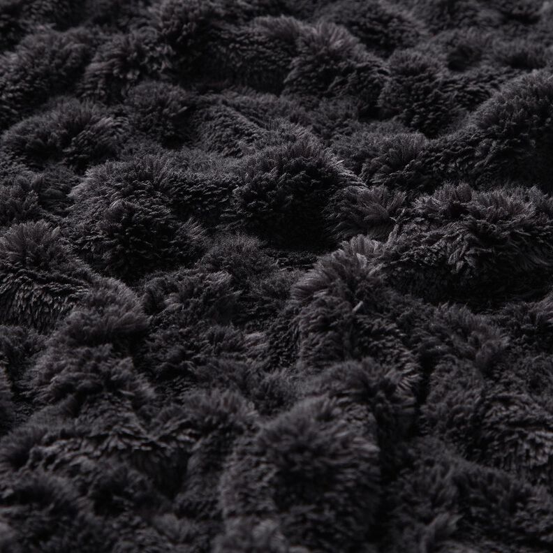 Faux Fur Diamonds – black,  image number 2