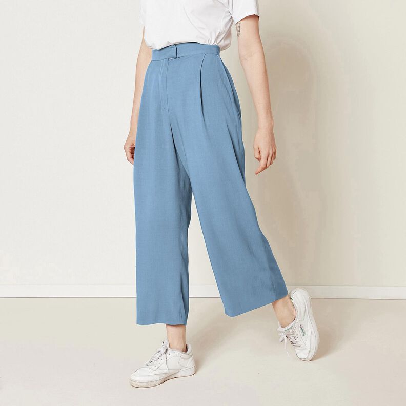 Linen fabric Ramie mix medium – dove blue, image number 8